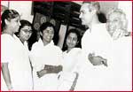 with O.P.Nayyar & sisters- Lata, Usha & Meena
